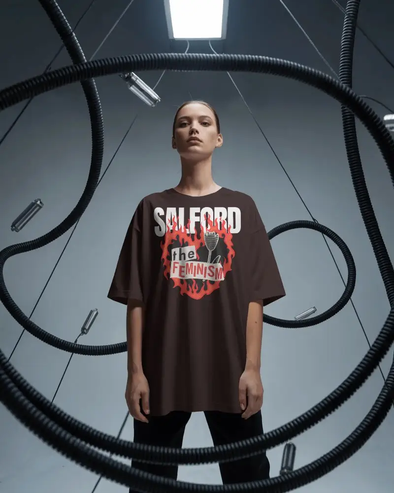 Simple Relaxed Fit Tshirt Mockup With Clean Lines Model Showcasing Streetwear Apparel Style