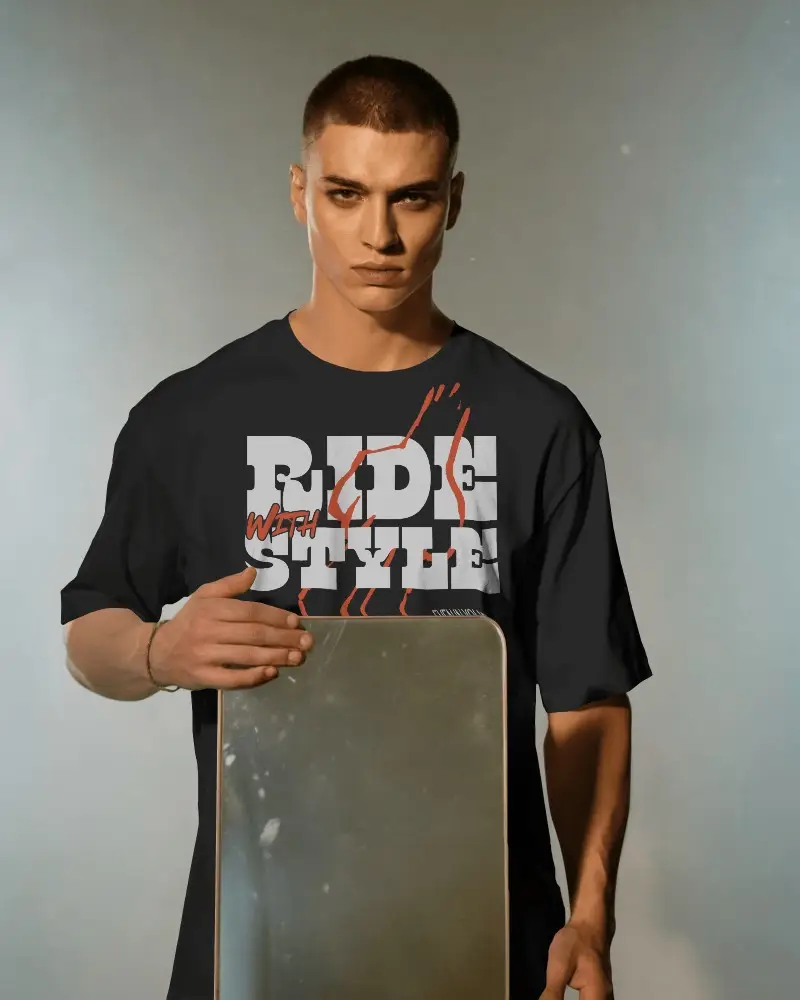 Modern Minimalist Solid Color Plain Round Neck Tshirt Mockup For Men Fashion