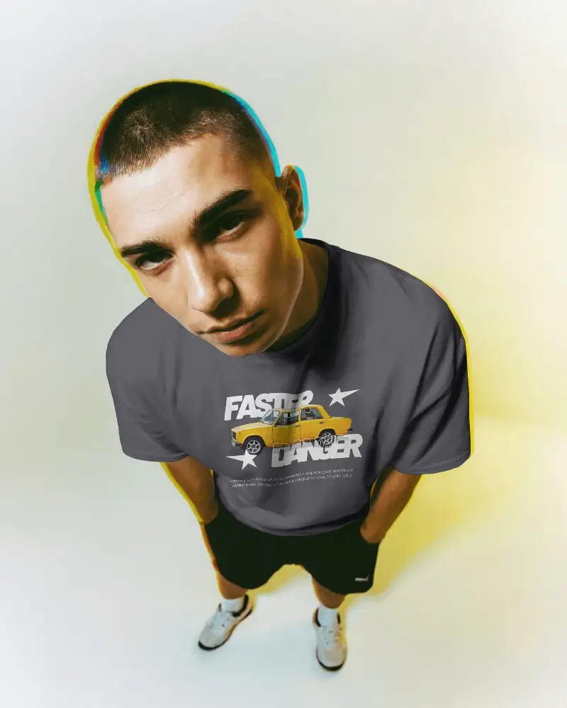 Urban Youth Fashion T Shirt Mockup Streetwear Style For Casual Outfit Ideas And Trendy Looks