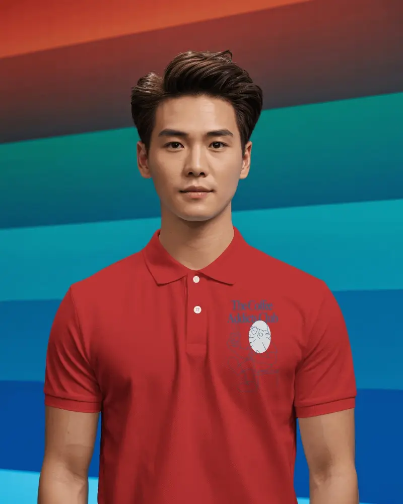 Premium Quality Men Polo Tshirt Mockup With Classic Buttoned Collar For Fashion Brand Marketing