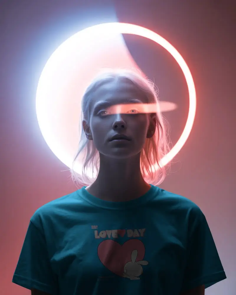 Urban Style Tshirt Mockup With Classic Round Neckline Perfect For Brand Presentation