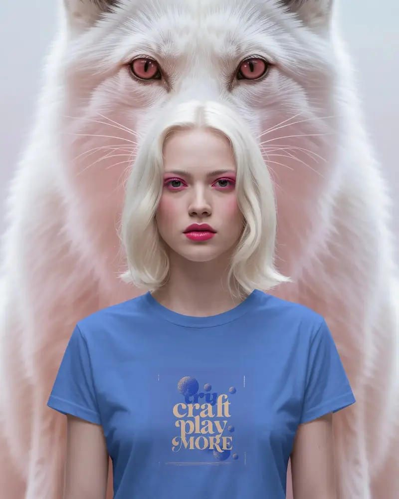 Realistic Female Model Tshirt Mockup For Fashion Designers And Online Stores