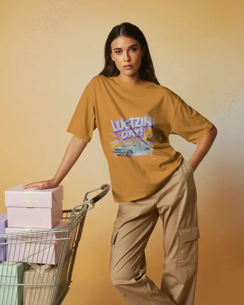 Trendy Relaxed Fit Tshirt Mockup For Fashion Apparel Display And Modern Brand Promotion