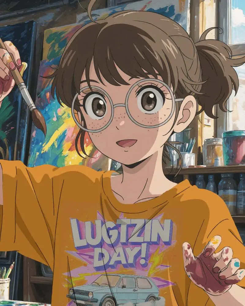 Breathable Casual Anime Tshirt Mockup For Art Lovers And Painters Inspiring Creative Expression