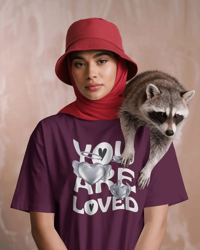 Stylish Comfortable Loose Fit Cotton Tshirt With Short Sleeves For Casual Wear