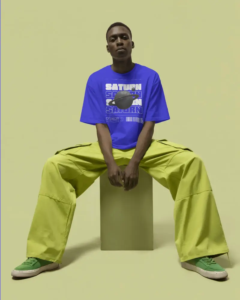 Urban Casual Relaxed Fit Tshirt Mockup Streetwear Style For Modern Minimalist Fashion Lovers