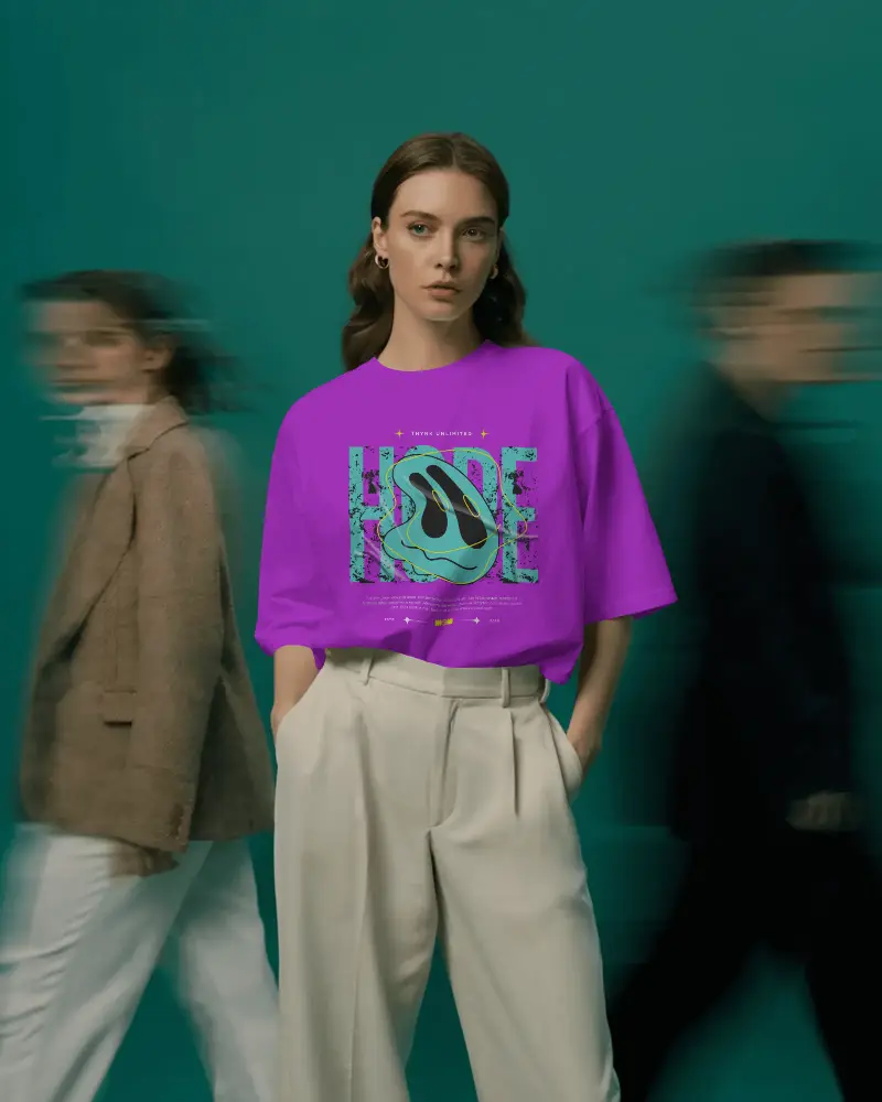 Unisex Relaxed Fit Tshirt Mockup For Modern Streetwear And Trendy Wardrobe Collections