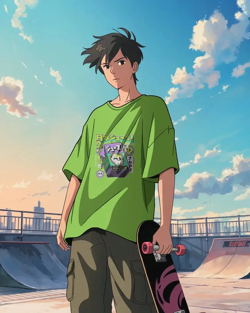 Urban Skate Style Relaxed Tshirt Mockup Perfect For Youth Casual Apparel Brands