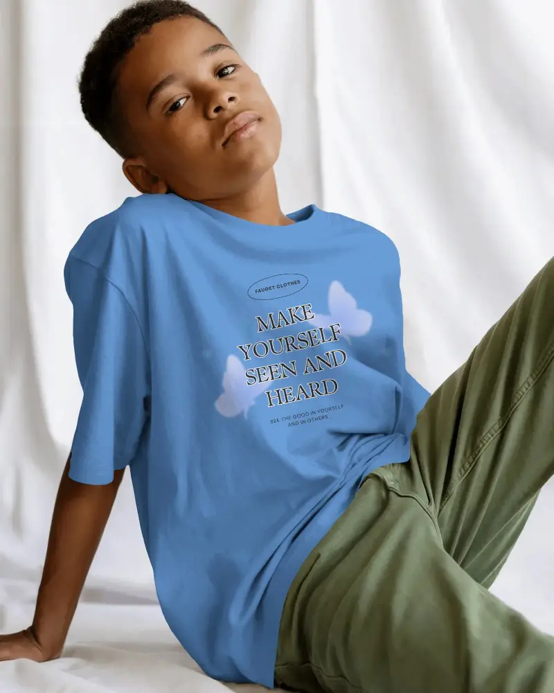 High Quality Perfect Fit Basic Tshirt Mockup For Children Fashion