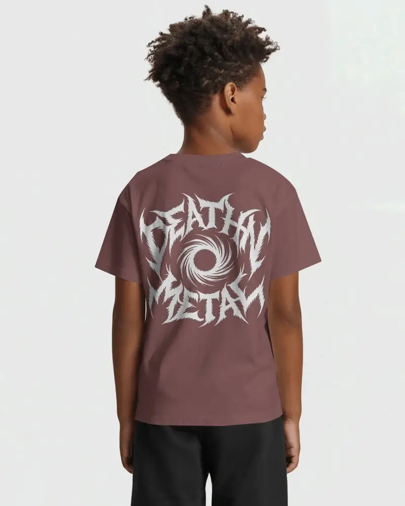 Children Simple T Shirt Mockup Straight Cut Basic Style Kids Fashion Clothing