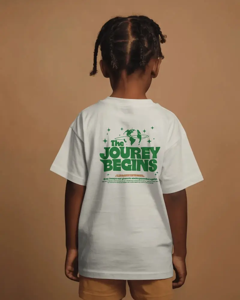 Comfortable Kids Tshirt Mockup Showcasing Short Sleeve Casual Wear For Everyday Style