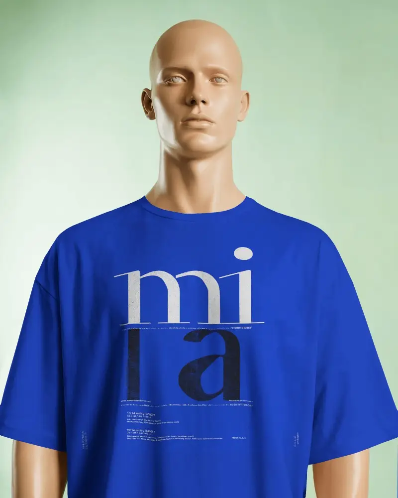 High Quality Tshirt Mockup On Mannequin In Soothing Green Gradient Setting Studio Backdrop