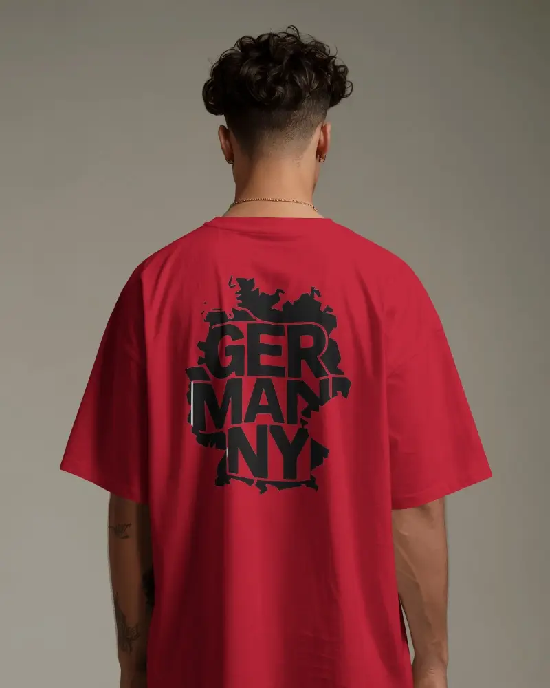 Back View T Shirt Mockup Male Model In Soft Neutral Studio Lighting