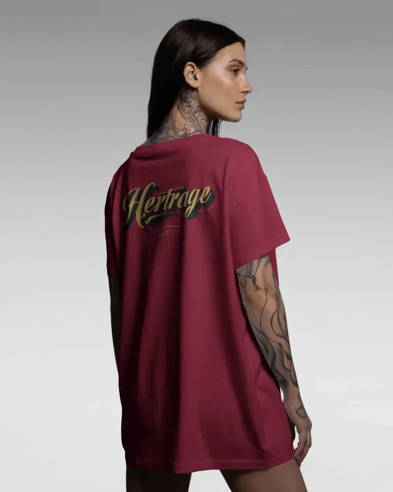 Oversized Tshirt Mockup Showcasing Soft Fabric Summer Clothing Comfortable Layered Look