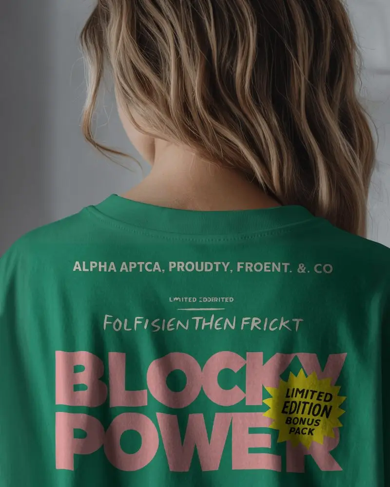 Soft Comfortable Casual High Quality Tshirt Mockup Back View Womens Fashion Staple Basic Topwear