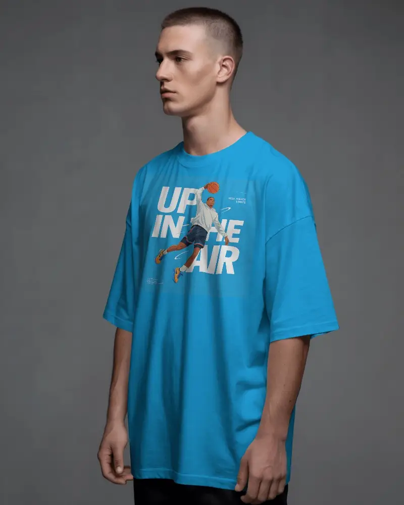 Men Relaxed Fit Oversized T Shirt Mockup Plain Basic Casual Wear Comfortable Style