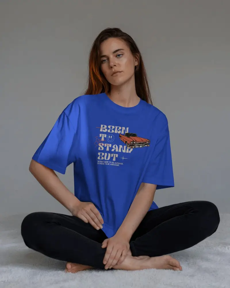 Basic Comfortable Relaxed Fit Casual Wear Tshirt Mockup For Fashion Brand