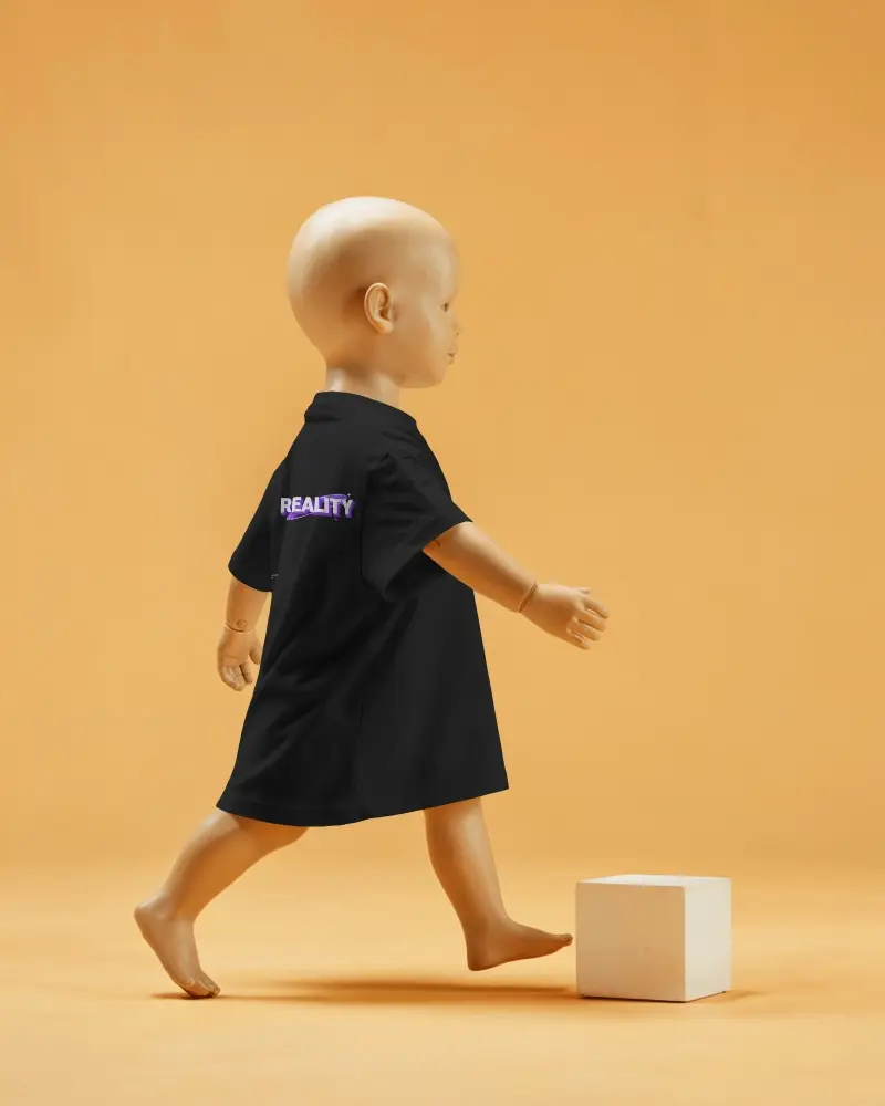 Minimalistic Kids Tshirt Mockup For Simple Kidswear Brands And Fashion Designs