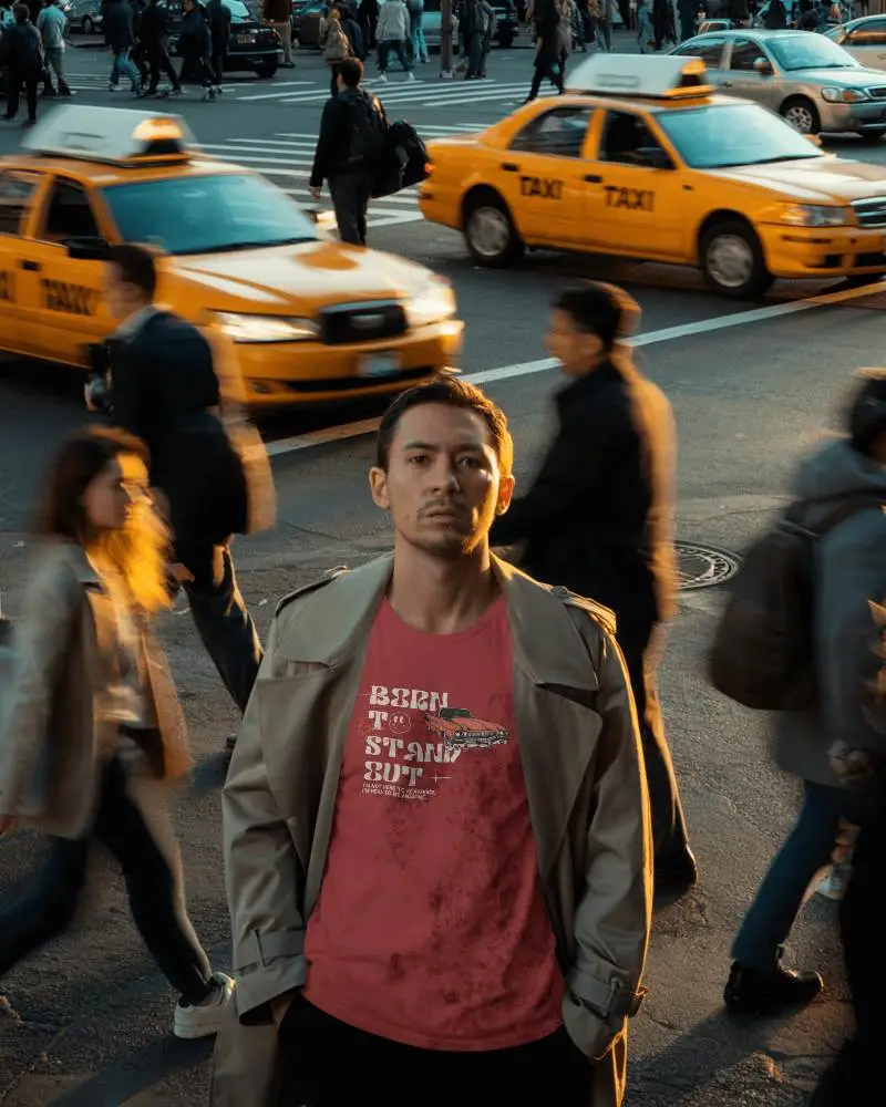 Urban Street Style Mens Tshirt Mockup For Casual Wear High Quality Comfy Fashionable Design