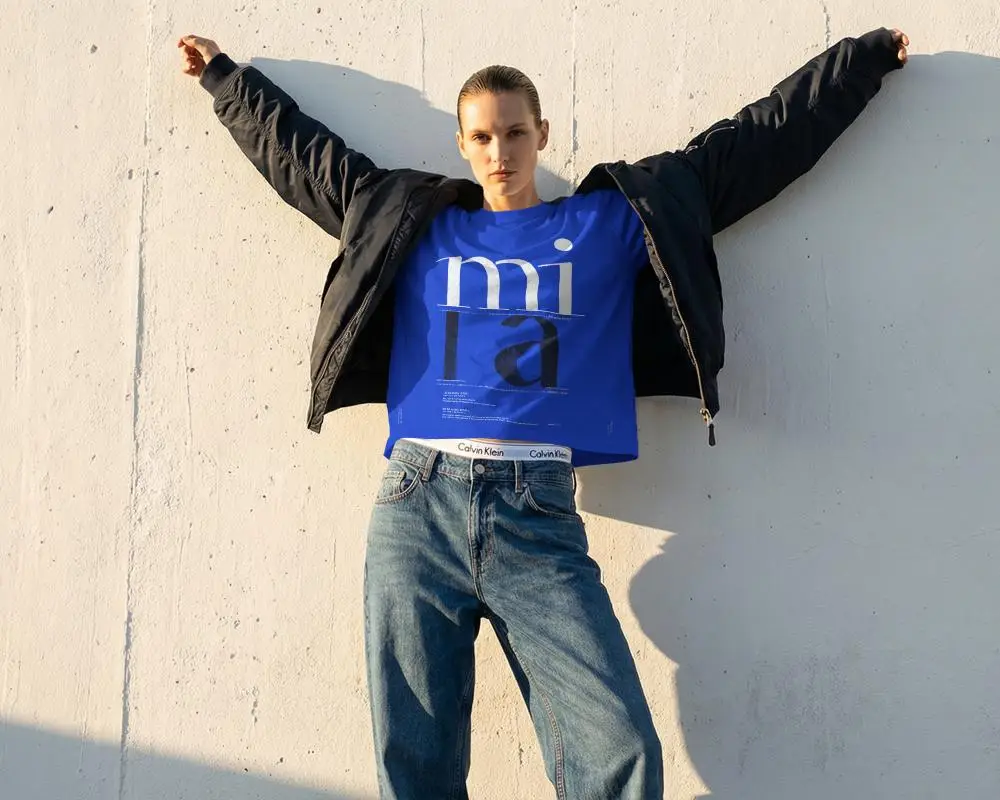 Casual T Shirt Mockup For Fashion Brand Promo And Online Clothing Store Display