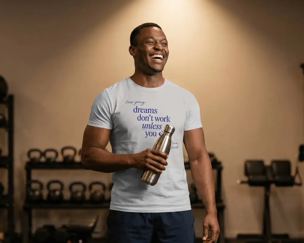 Athletic Fit Mens Tshirt Mockup For Gym Workout And Casual Activewear Style