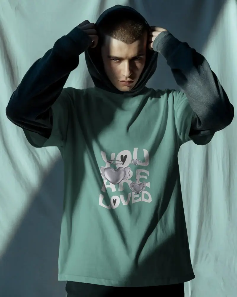 Stylish Men Tshirt Mockup Isolated Background Fashionable Sportswear Presentation