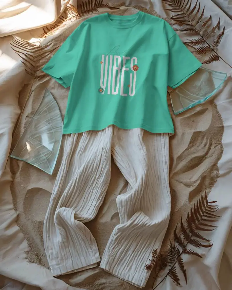 Soft Breathable Relaxed Fit Tshirt Mockup Perfect For Showcasing Apparel Designs And Promotions