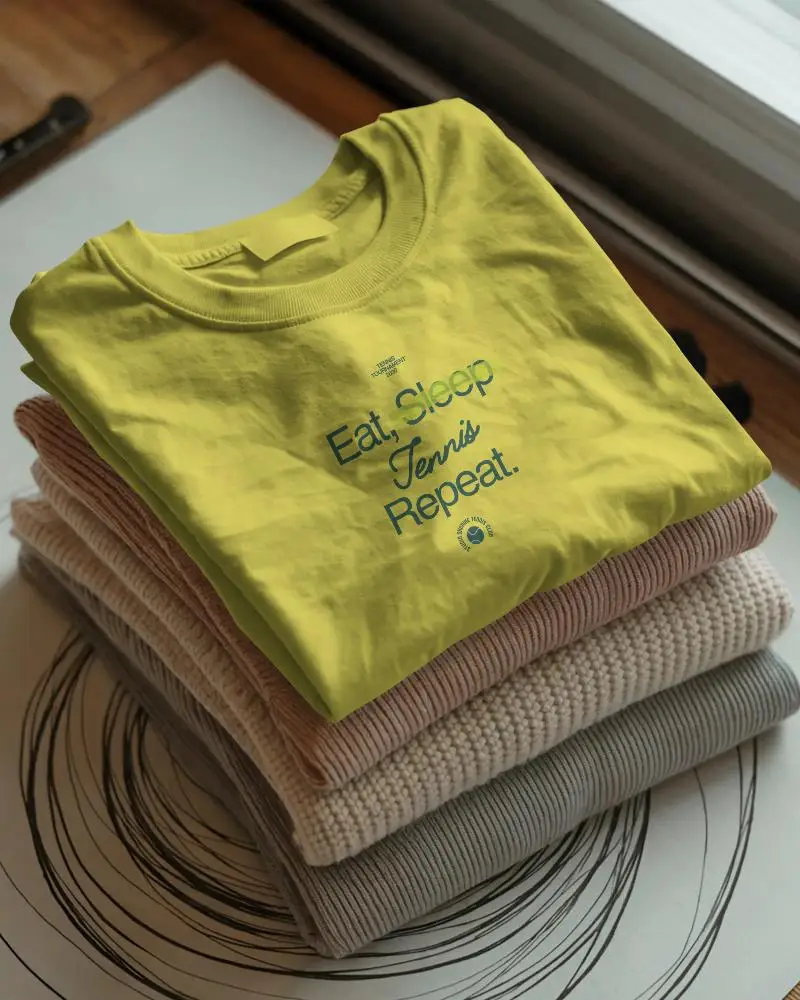 High Quality Folded Casual Tshirt Mockup For Fashion Branding And Print Design Showcase