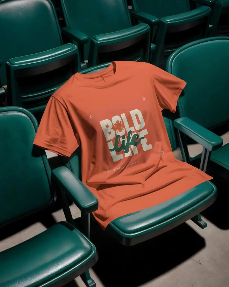 Breathable Lightweight Tshirt Mockup For Apparel Design Showcase And Online Branding