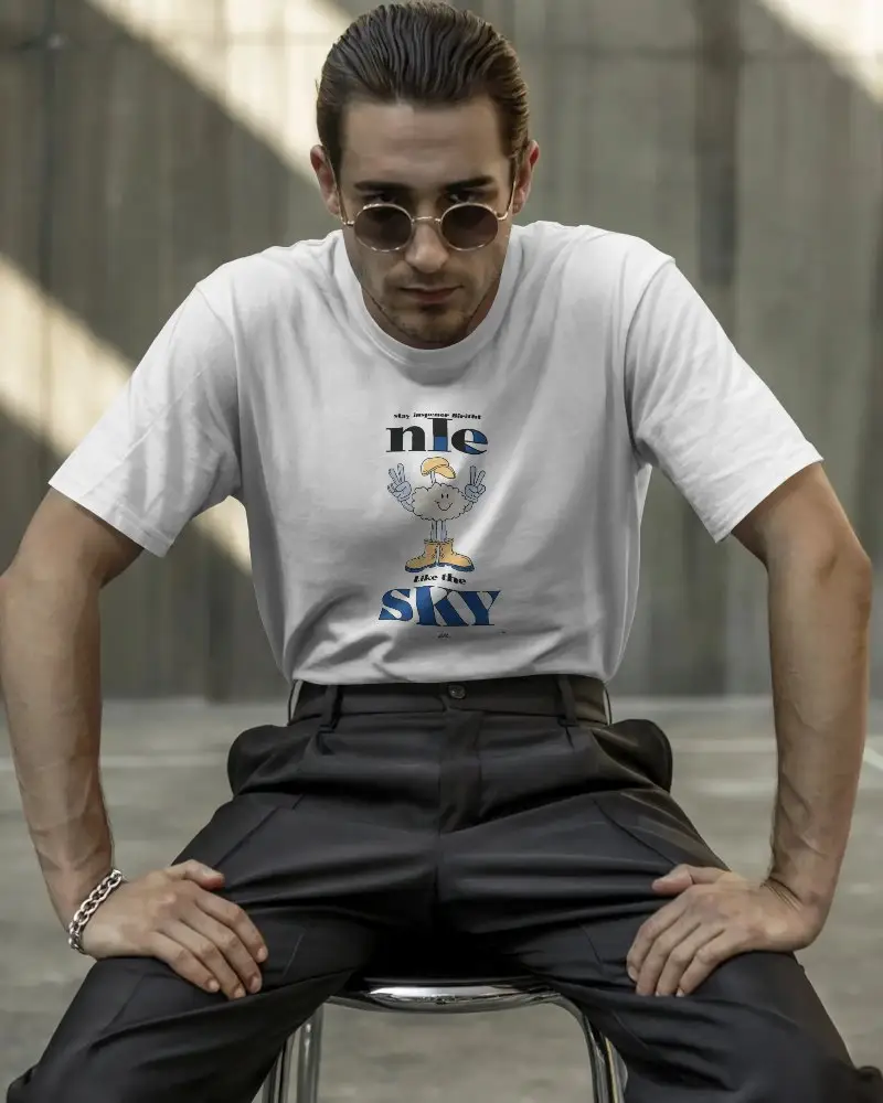 Casual Fashion Tshirt Mockup Modern Streetwear Style For Men And Winter Autumn Wardrobe