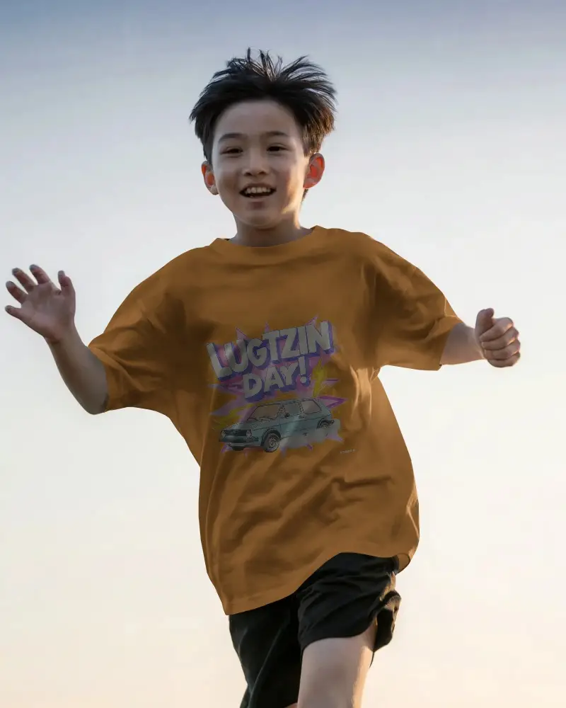 Comfortable Casual Kids Tshirt Mockup For Active Outdoor Play And Everyday Wear Style