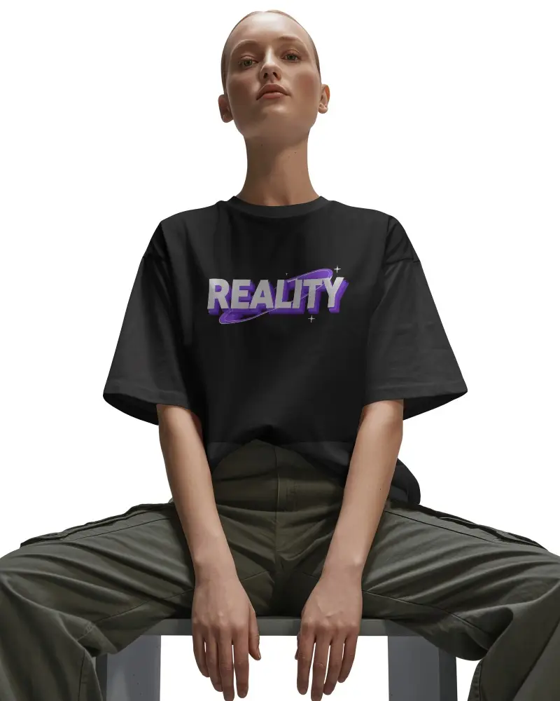 Trendy Relaxed Fit Cotton Tshirt Mockup For Streetwear Fashion Brands Promotion