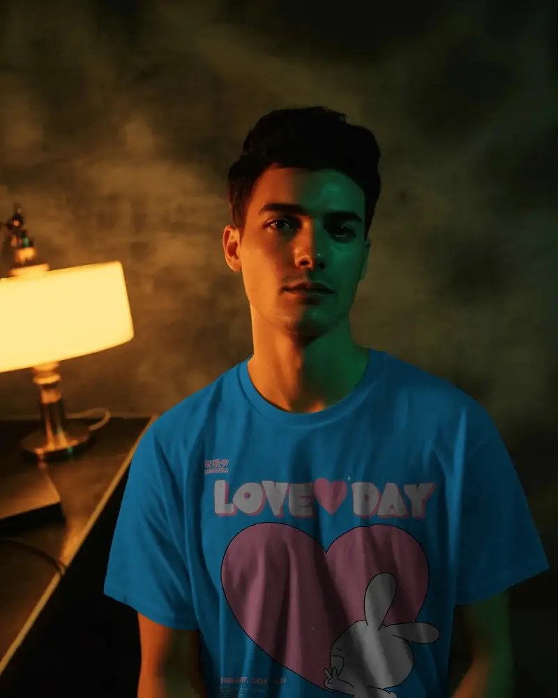 Premium Quality Plain Crew Neck Tshirt Mockup Men Stylish Comfortable Casual Wear