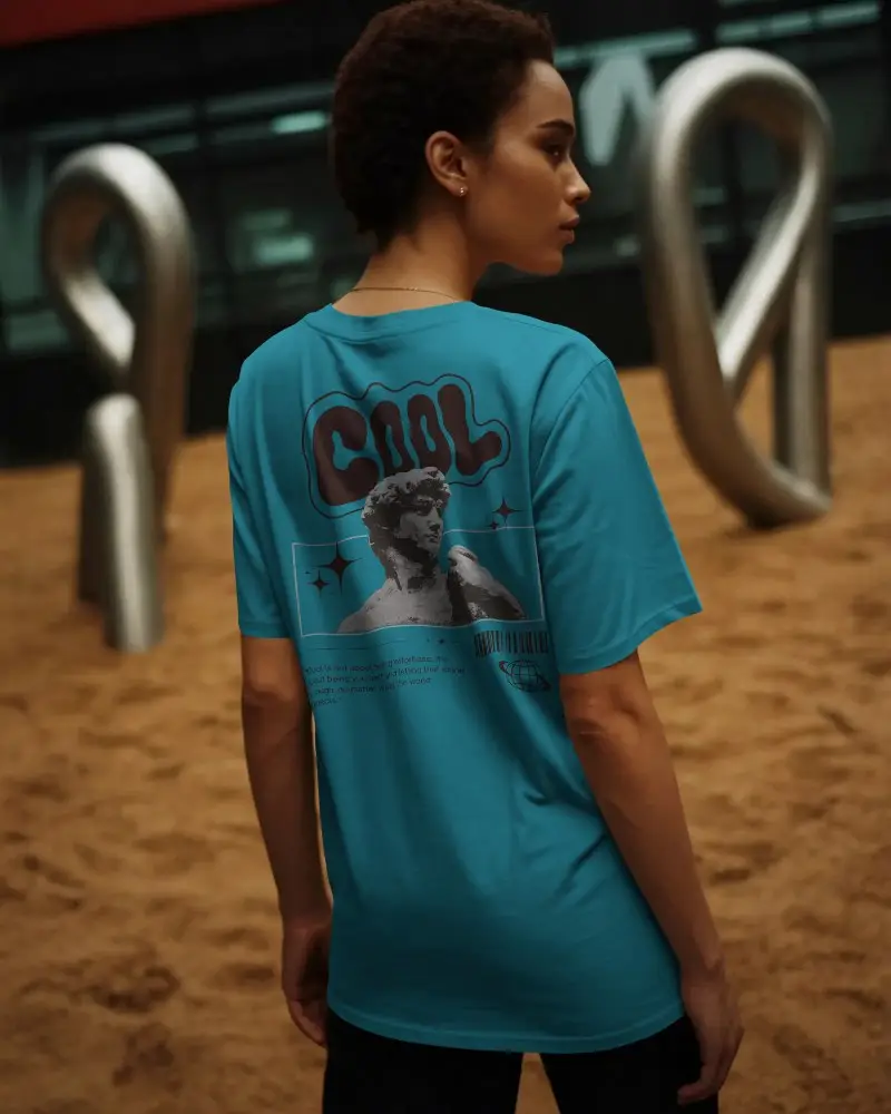 High Quality Soft Cotton Tshirt Mockup Back View For Minimalist Fashion Brand Promotion