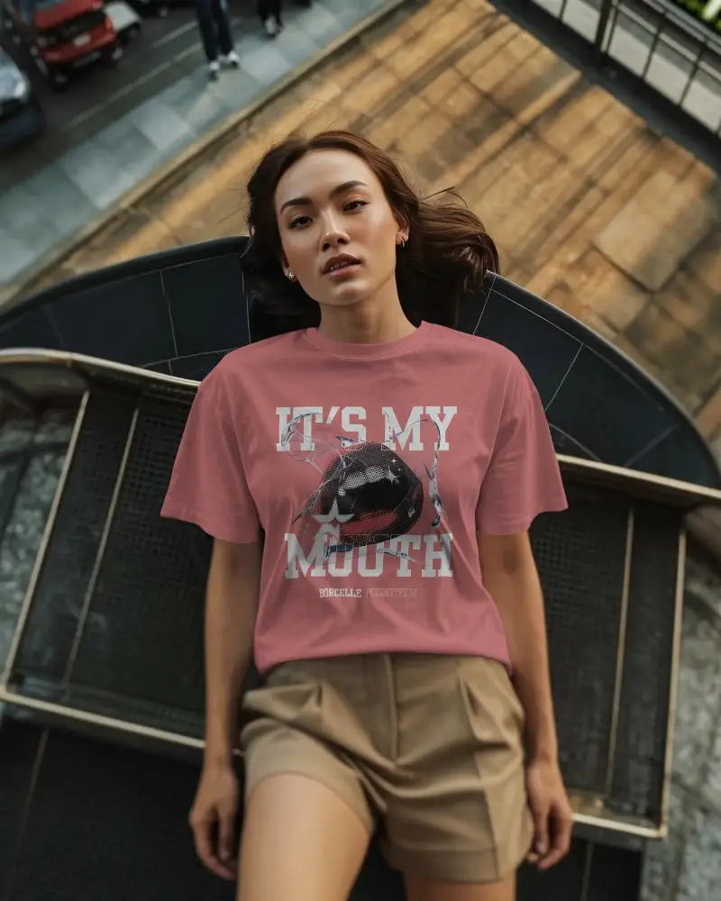 Trendy Comfortable Cotton Tshirt Mockup Women Perfect Casual Wear Stylish Short Sleeves