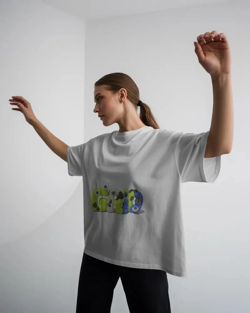 Trendy Minimalist Womens Tshirt Mockup For Fashion Brands Digital Design Presentation