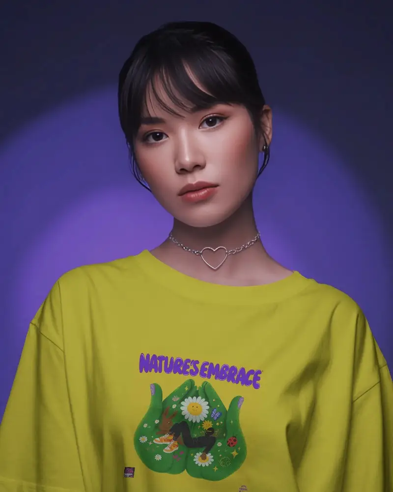 Simple Classic Crewneck Tshirt Mockup Designed For Casual Outfits And Layering Fashionistas