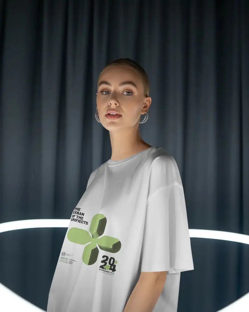 High Quality Minimalist Tshirt Mockup For Fashion Brand Promotion And Display