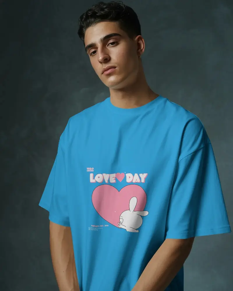 Premium Oversized Tshirt Mockup For Mens Casual Wear Photorealistic Template