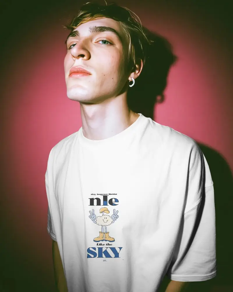 High Quality Soft Fabric Tshirt Mockup For Mens Fashion Stylish Casual Outfit