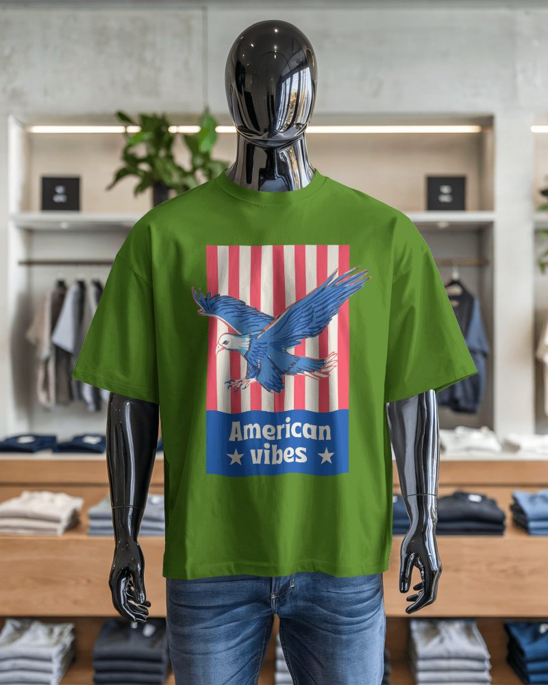 Modern Retail T Shirt Mockup Glossy Black Mannequin In Casual Boutique With Organized Clothing Display 0586