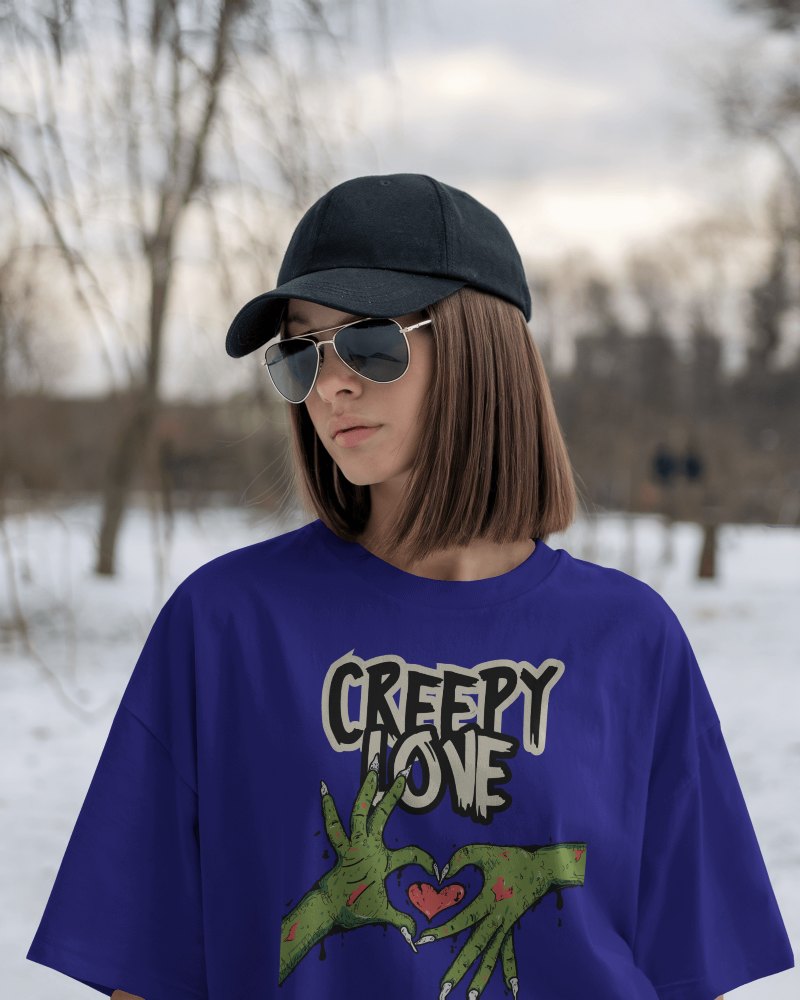 Casual Outdoor T Shirt Mockup Modern Street Style In Winter Landscape 0609