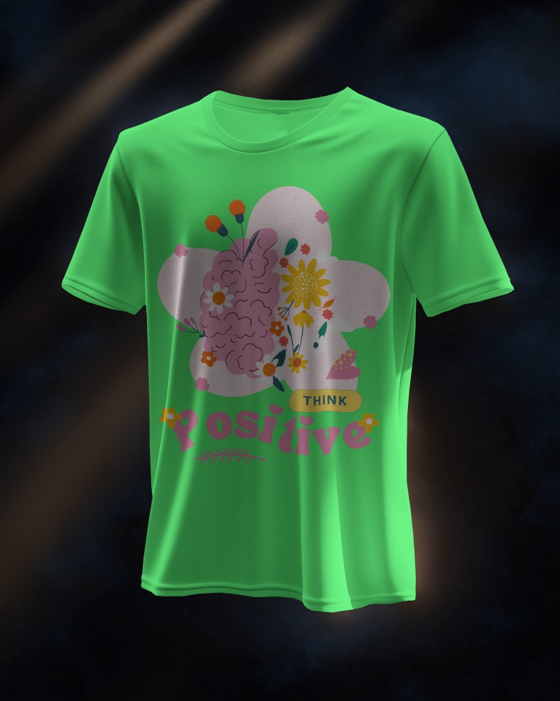 Floating White T Shirt Mockup With Dramatic Lighting On Dark Moody Background Premium And Luxurious Look 0619