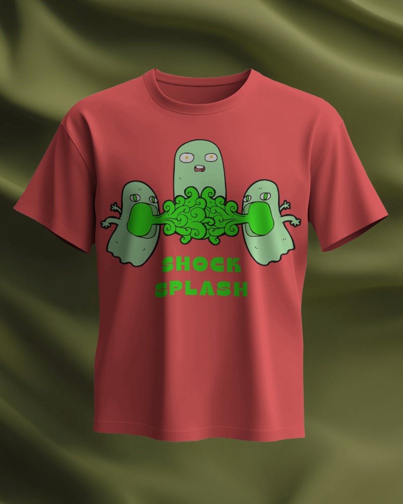 White T Shirt Mockup Floating On Olive Green Fabric Minimal And Elegant 0628