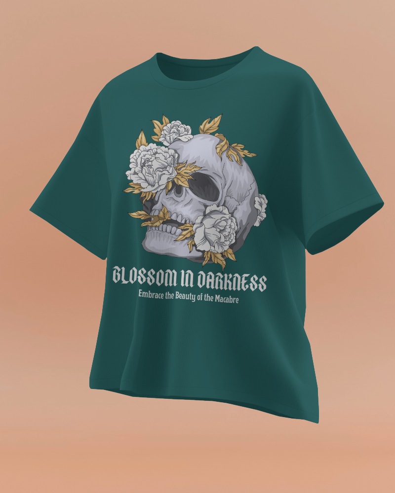 Floating Oversized T Shirt Mockup Soft Lighting On Warm Peach Background Modern And Minimalist Presentation 0634