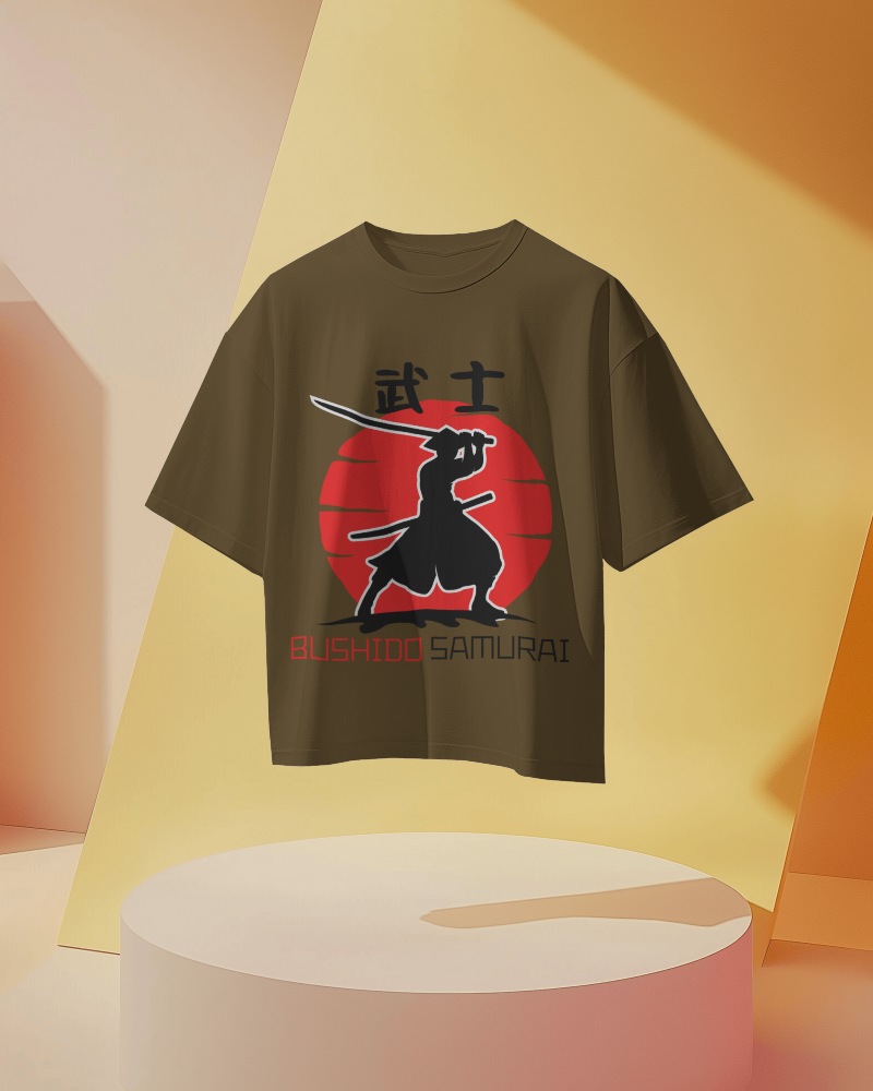 Minimalist Floating T Shirt Mockup Soft Shadow Play Modern Geometric Background Elevated Display 0669