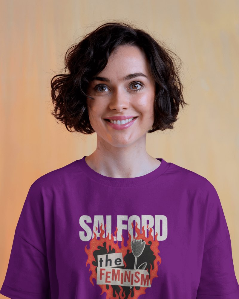 Smiling Female Model T Shirt Mockup Soft Warm Background Clean And Minimalist Look 0692