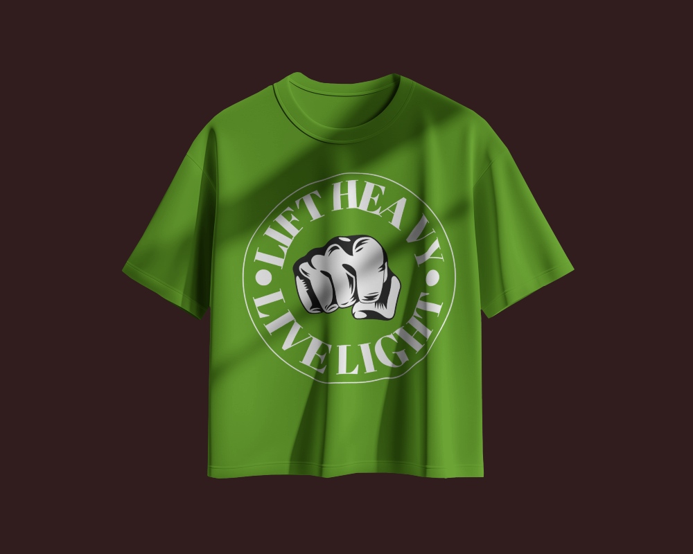 Artistic T Shirt Mockup Light And Shadow Contrast On Rugged Wall Bold And Contemporary Look 0695