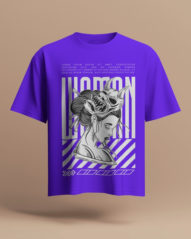 Floating T Shirt Mockup Minimalist Soft Shadow Effect Neutral Beige Background Premium Elegant Presentation 0701