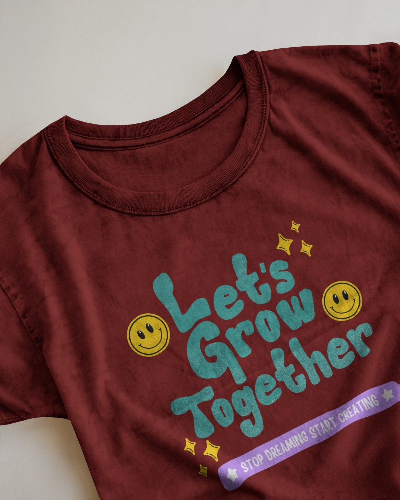 Flat Lay Acid Wash T Shirt Mockup On Minimal Surface Close Up Of Texture And Design Subtle And Vintage Aesthetic 0868